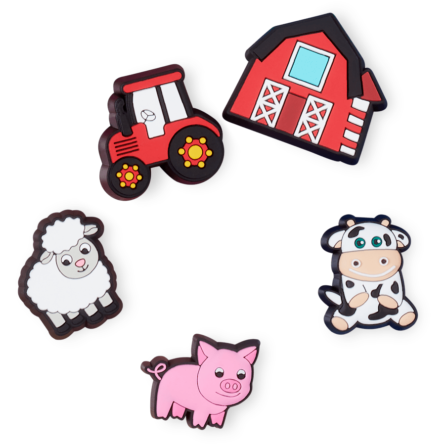 Cutesey Farm Animal 5 Pack Jibbitz Shoe Charm - Crocs on sale