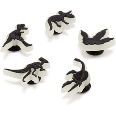 Glow In The Dark Dino 5 Pack Jibbitz Shoe Charm - Crocs sale