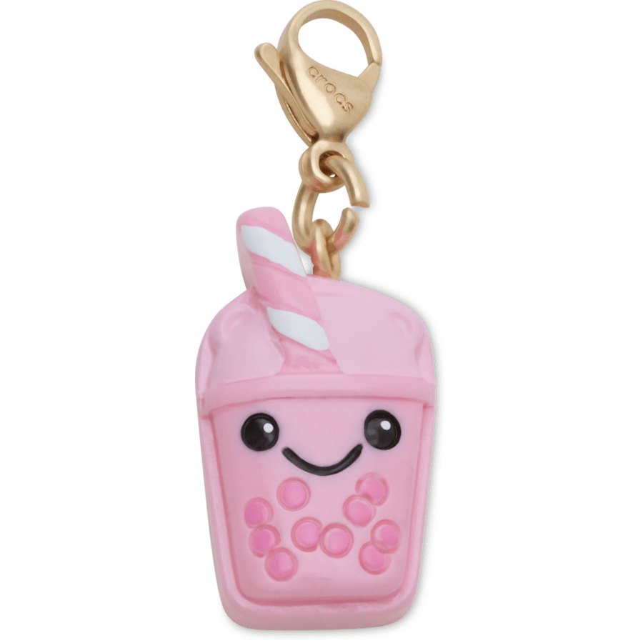 Cute Pink Boba Charm Jibbitz Shoe Charm - Crocs outlet