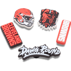 NFL Cleveland Browns 5 Pack Jibbitz Shoe Charm - Crocs for sale