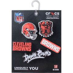 NFL Cleveland Browns 5 Pack Jibbitz Shoe Charm - Crocs for sale