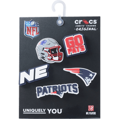 NFL New England Patriots 5 Pack Jibbitz Shoe Charm - Crocs on sale