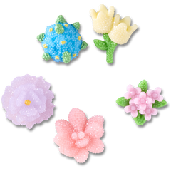 Beaded Flowers 5 Pack Jibbitz™ charms - Crocs US
