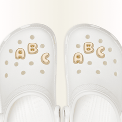 Gold Bubble Letter A-Z Jibbitz™ charms - Crocs discount