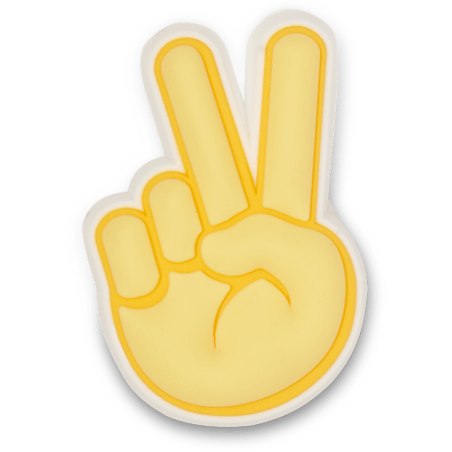 Peace Hand Sign Jibbitz Shoe Charm - Crocs US