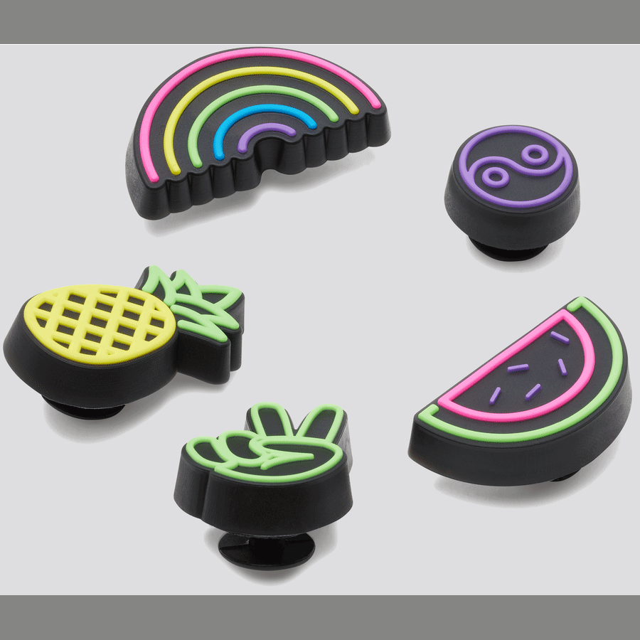 Lights Up Fun 5 Pack Jibbitz Shoe Charm - Crocs on sale
