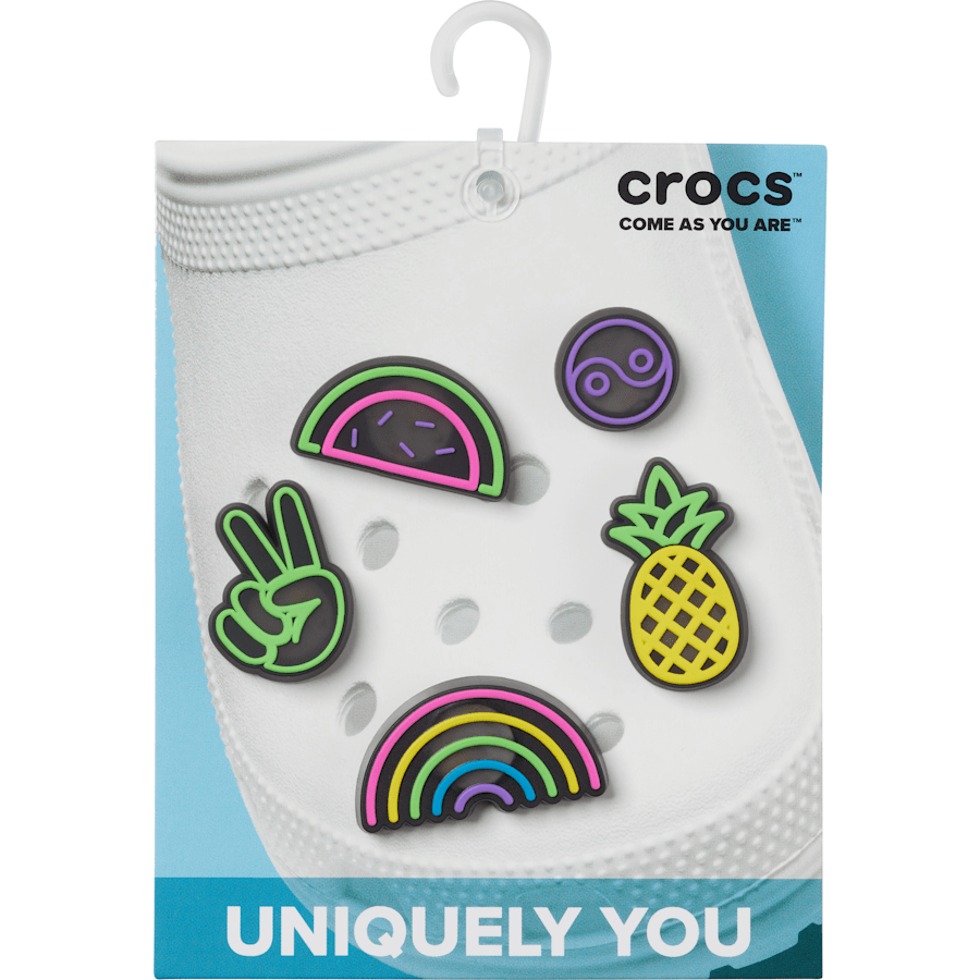 Lights Up Fun 5 Pack Jibbitz Shoe Charm - Crocs on sale