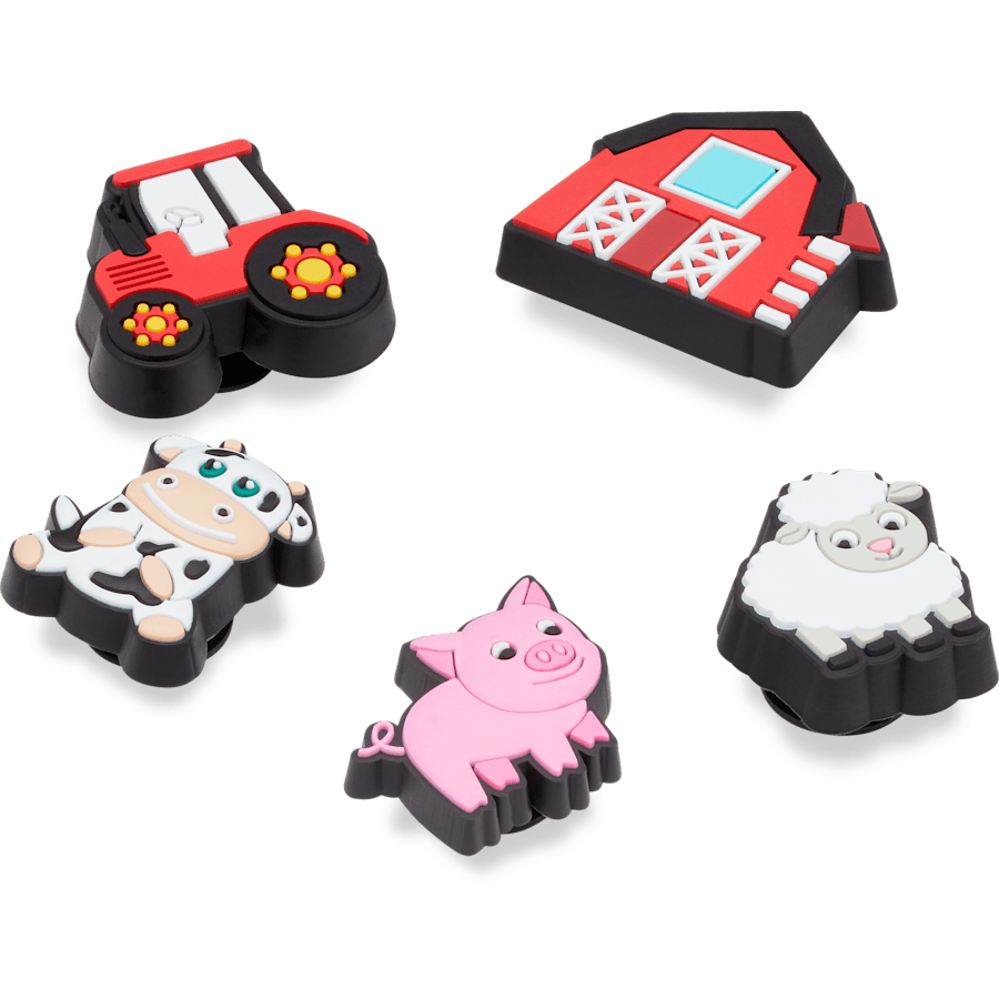Cutesey Farm Animal 5 Pack Jibbitz Shoe Charm - Crocs on sale