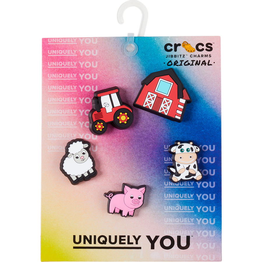 Cutesey Farm Animal 5 Pack Jibbitz Shoe Charm - Crocs on sale