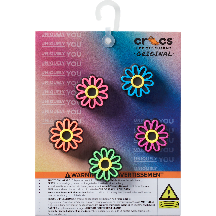 Lights Up Daisy 5 Pack Jibbitz Shoe Charm - Crocs near me