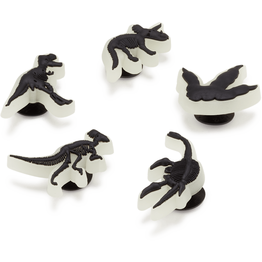 Glow In The Dark Dino 5 Pack Jibbitz Shoe Charm - Crocs sale