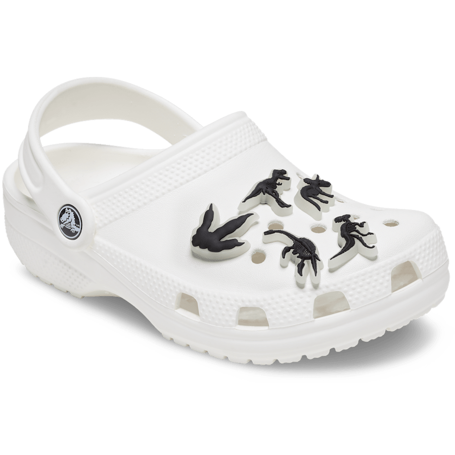Glow In The Dark Dino 5 Pack Jibbitz Shoe Charm - Crocs sale