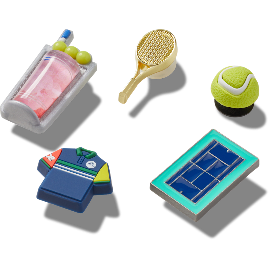 Day at The Tennis Court 5 Pack Jibbitz™ charms - Crocs for sale
