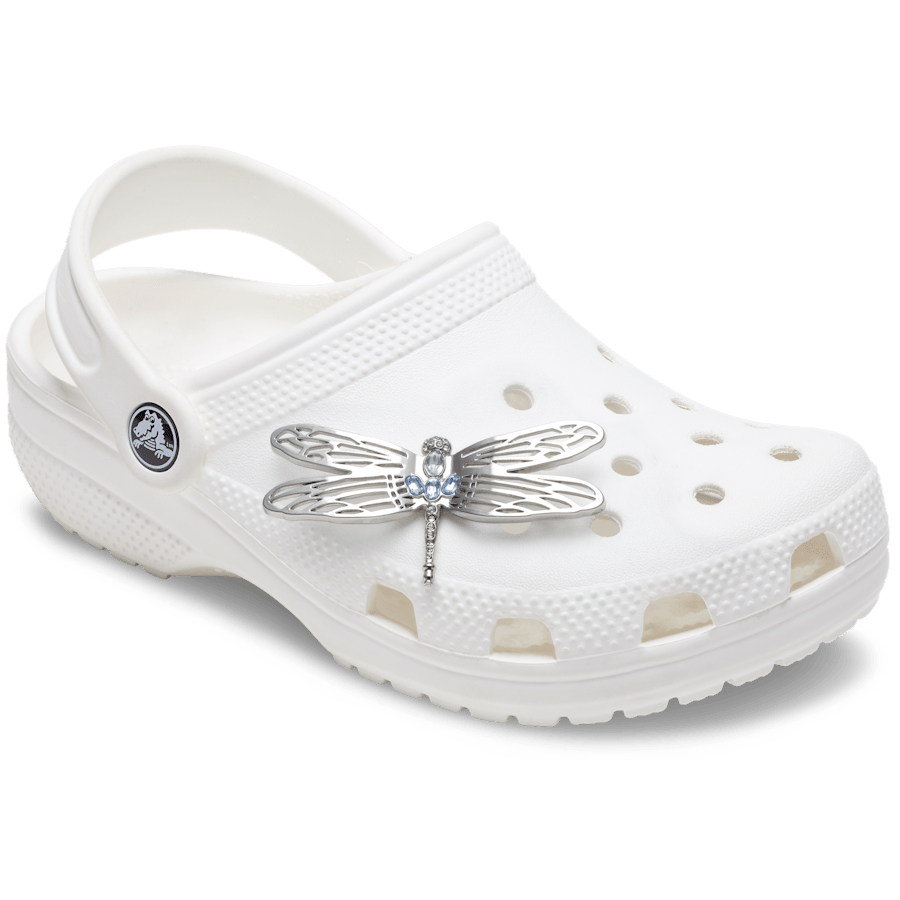 Silver Dragonfly Jibbitz™ charms - Crocs for sale