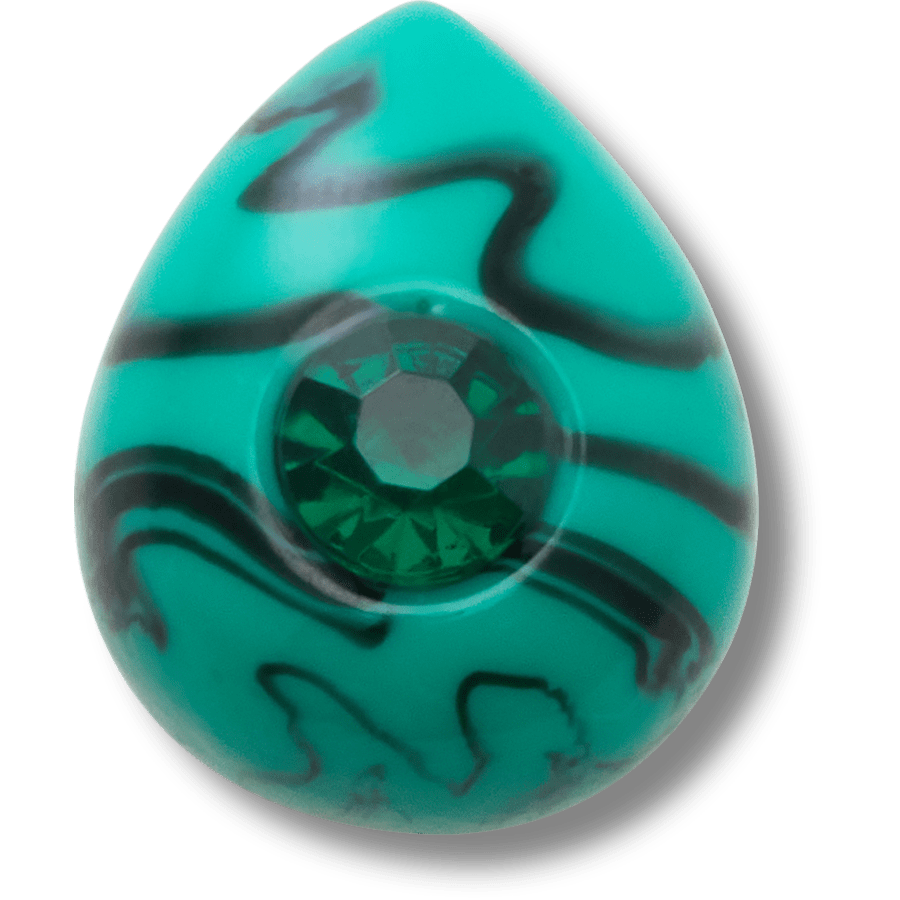 Emerald May Birthstone Collection Jibbitz™ charms - Crocs US