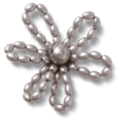 Grey Pearl Beaded Daisy Jibbitz™ charms - Crocs online