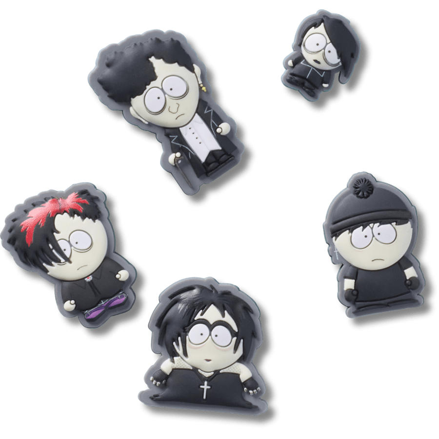 South Park Goth Kids 5 Pack Jibbitz Shoe Charm - Crocs on sale