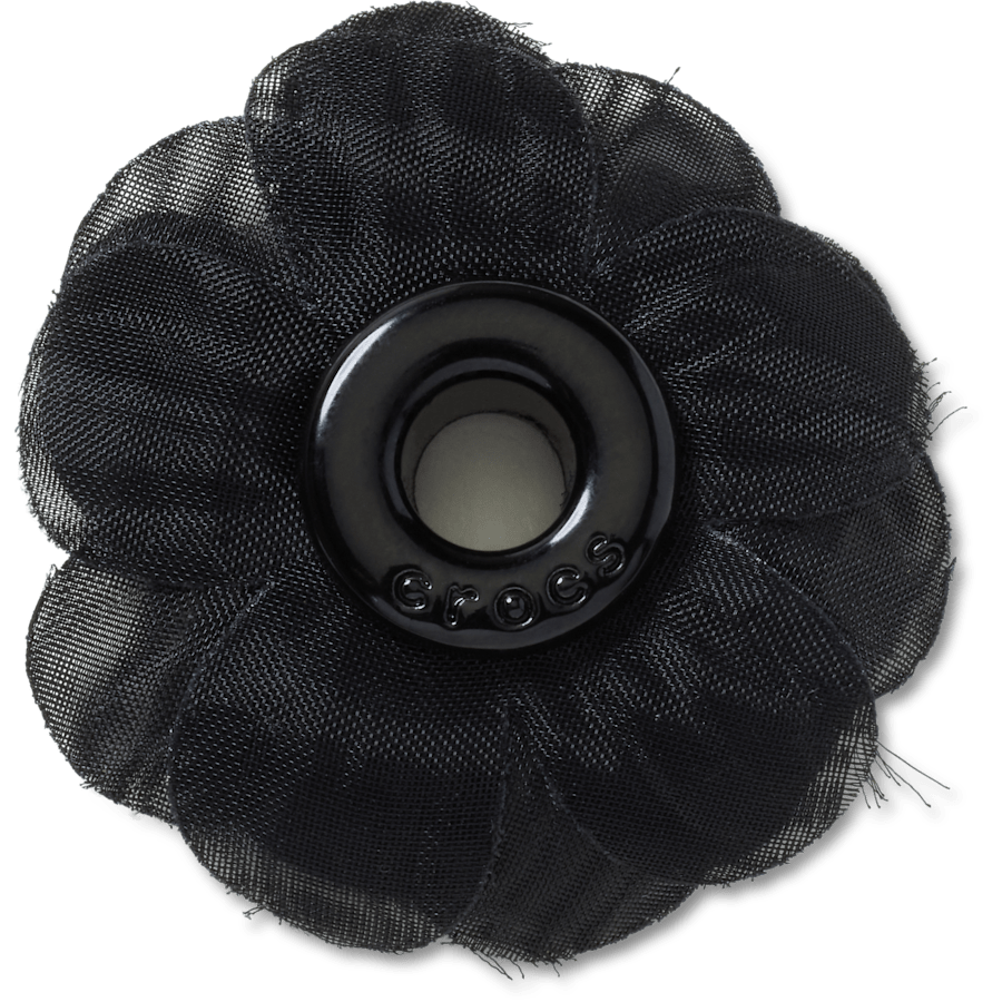 Black Chiffon Grommet Jibbitz™ charms - Crocs for sale
