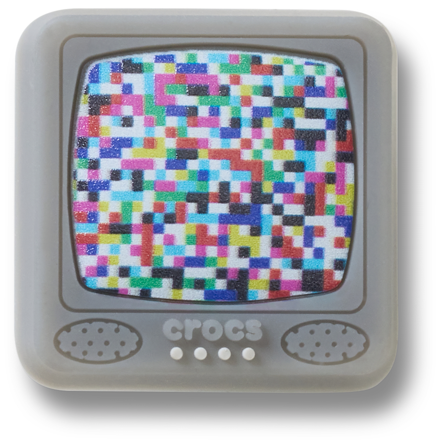 Lights Up Pixelated TV Jibbitz™ charms - Crocs US