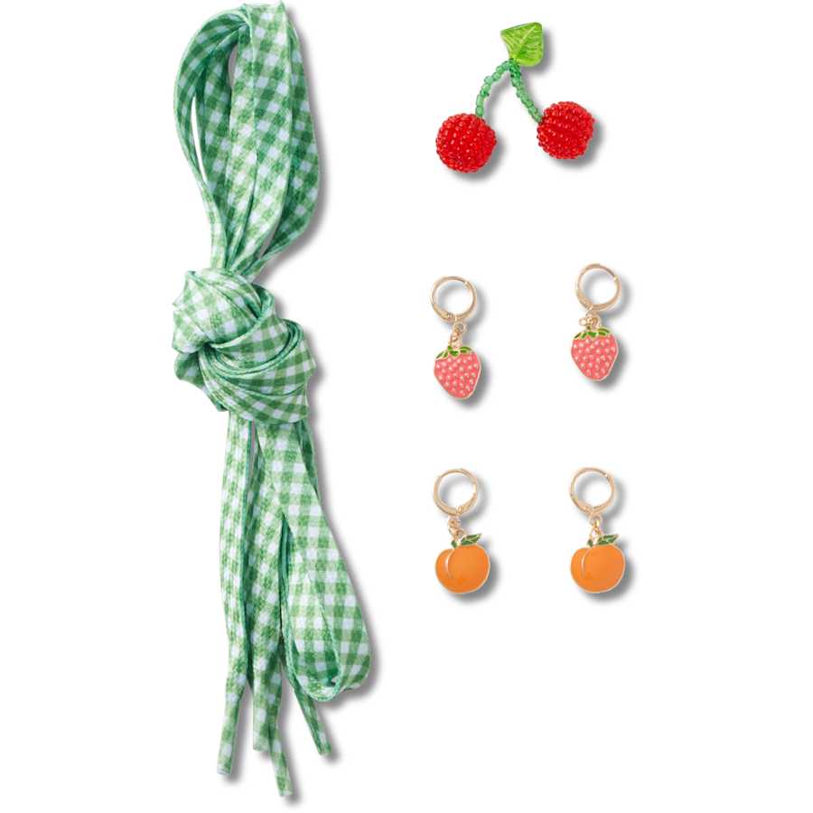 Laces and Fresh Fruits Charm Kit Jibbitz™ charms - Crocs for sale