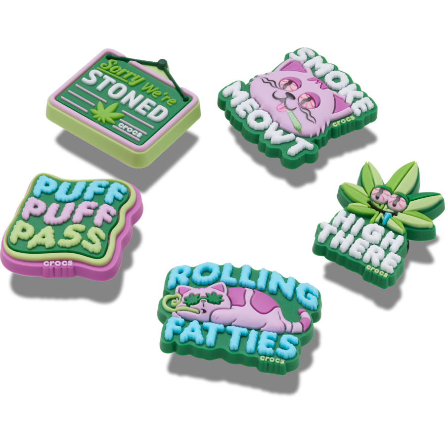 420 Hemp Cuties 5 Pack Jibbitz™ charms - Crocs on sale