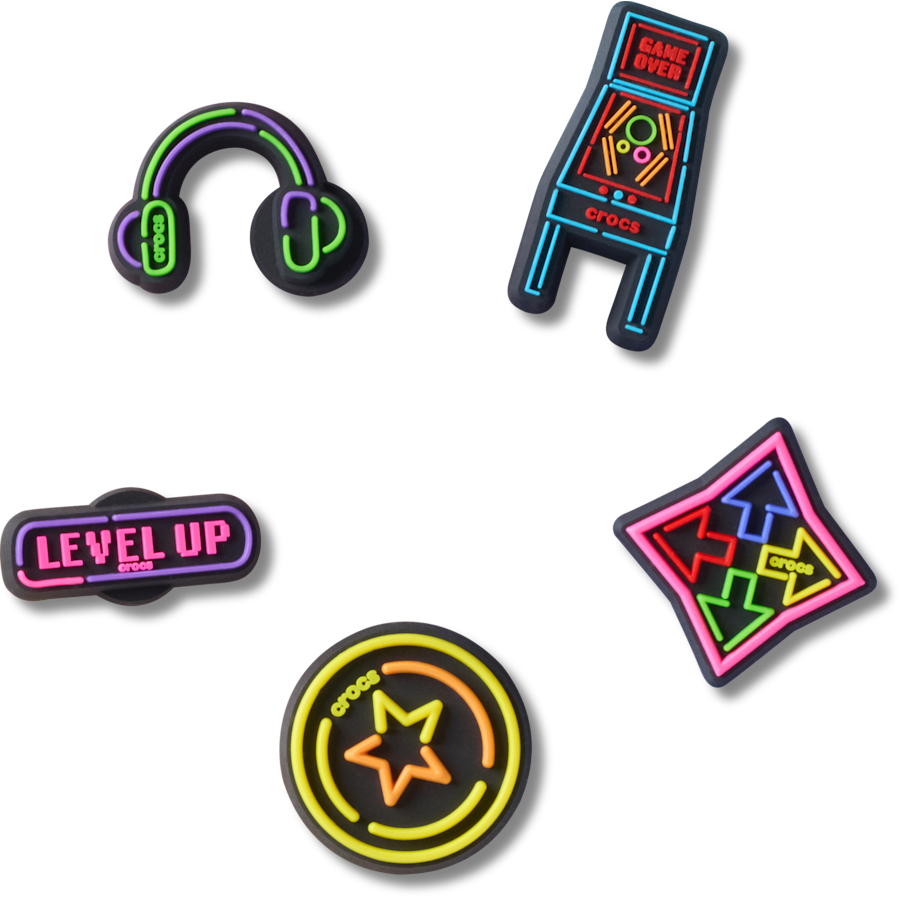 Level Up Gamer 5 Pack Jibbitz™ charms - Crocs for sale