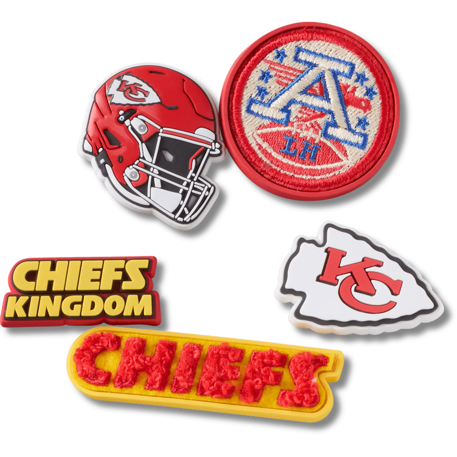 NFL Kansas City Chiefs 5 Pack Jibbitz Shoe Charm - Crocs on sale