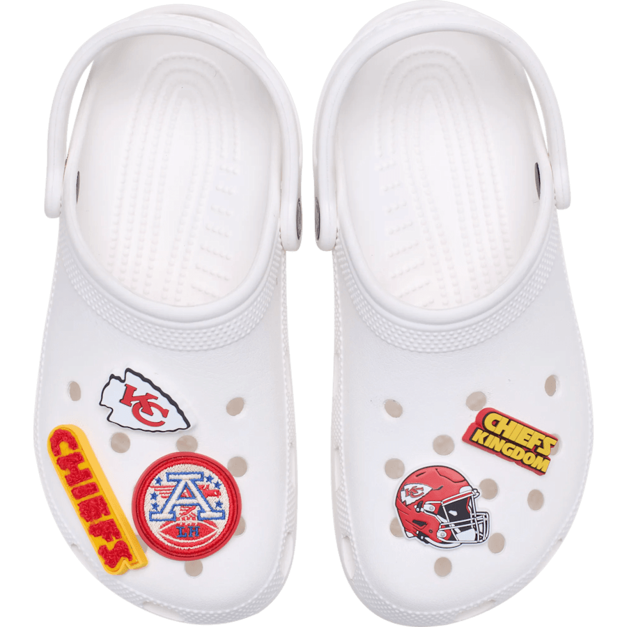 NFL Kansas City Chiefs 5 Pack Jibbitz Shoe Charm - Crocs on sale