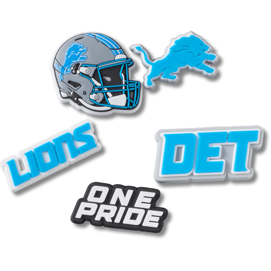 NFL Detroit Lions 5 Pack Jibbitz Shoe Charm - Crocs for sale