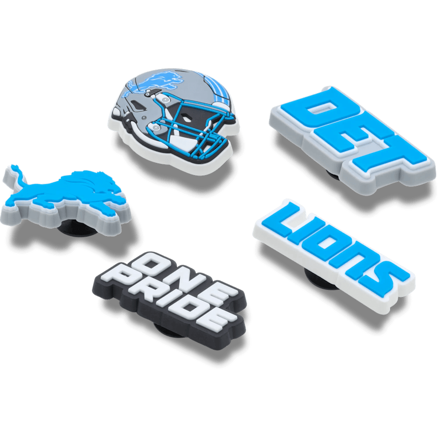 NFL Detroit Lions 5 Pack Jibbitz Shoe Charm - Crocs for sale