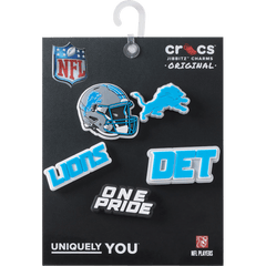 NFL Detroit Lions 5 Pack Jibbitz Shoe Charm - Crocs for sale