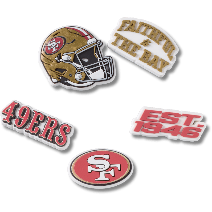 NFL San Francisco 49ers 5 Pack Jibbitz Shoe Charm - Crocs near me