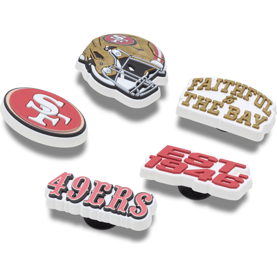 NFL San Francisco 49ers 5 Pack Jibbitz Shoe Charm - Crocs near me