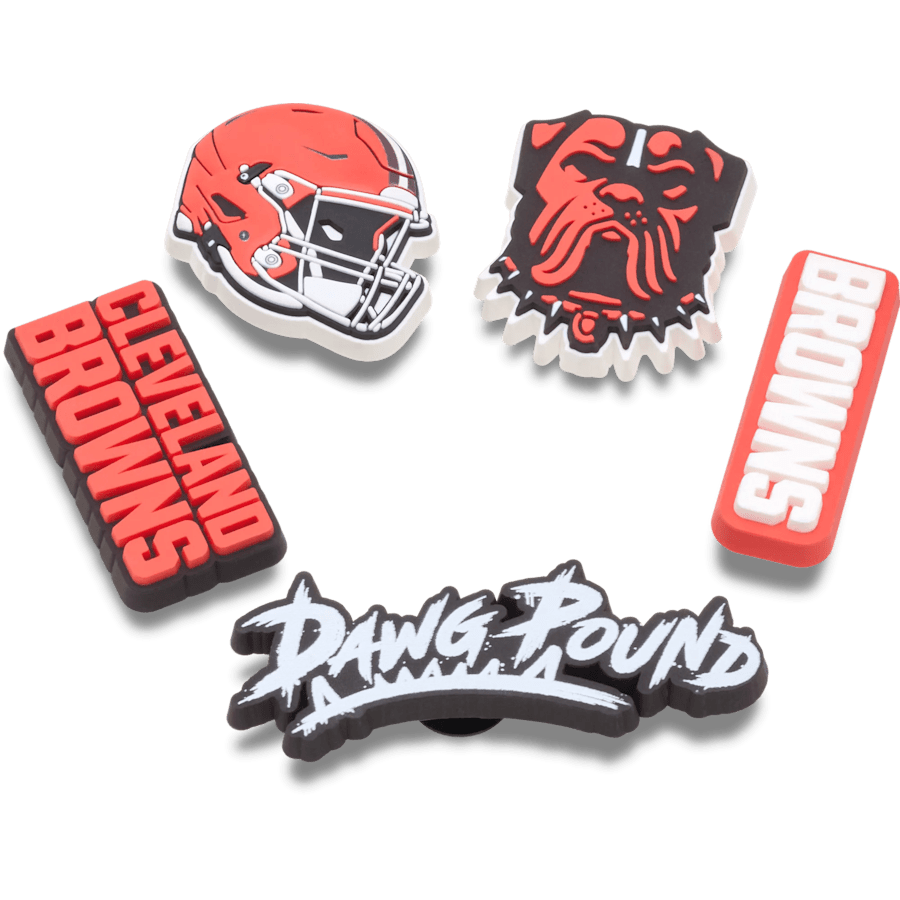 NFL Cleveland Browns 5 Pack Jibbitz Shoe Charm - Crocs for sale