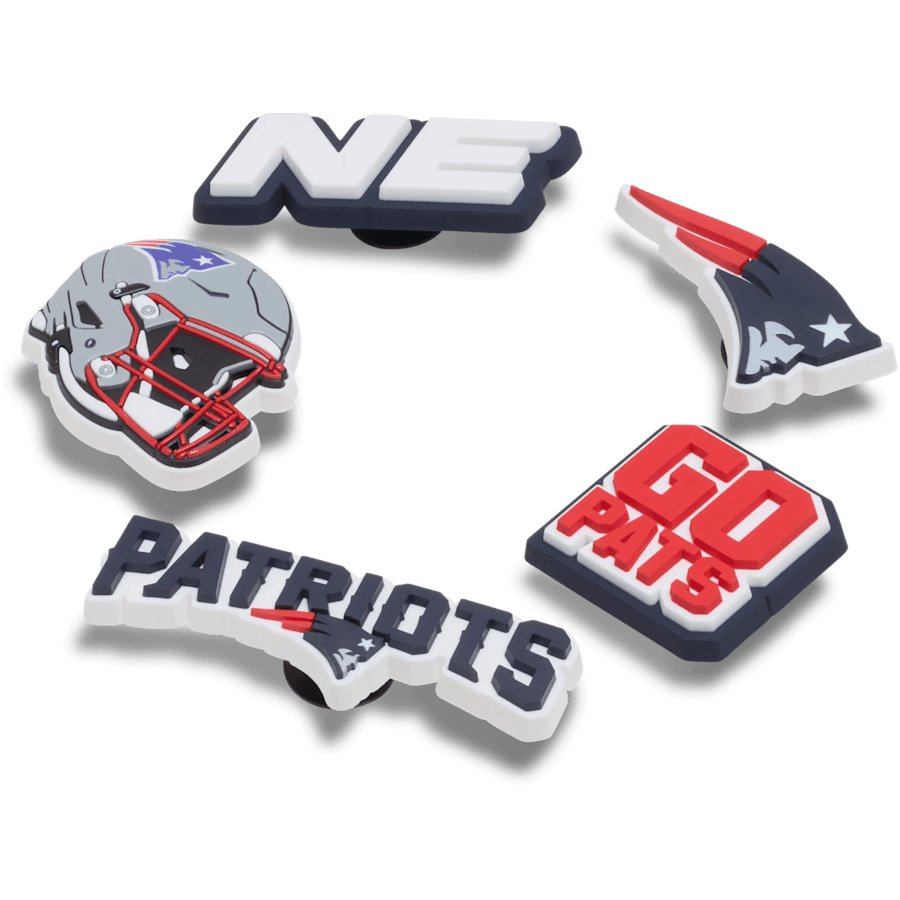 NFL New England Patriots 5 Pack Jibbitz Shoe Charm - Crocs on sale