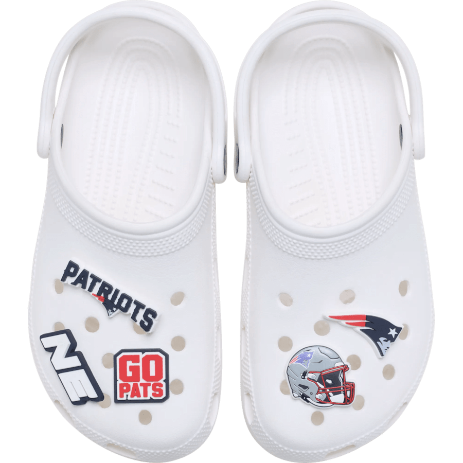 NFL New England Patriots 5 Pack Jibbitz Shoe Charm - Crocs on sale
