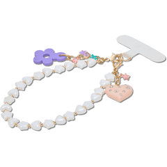 Beaded Heart Flower Phone Wristlet - Crocs sale