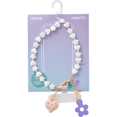Beaded Heart Flower Phone Wristlet - Crocs sale